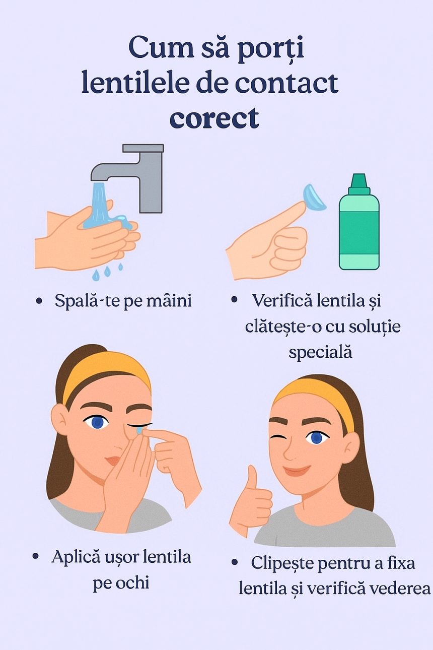 Lentile de contact: Ce trebuie să știi pentru o utilizare corectă